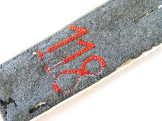 Hessen 1. Weltkrieg, feldgraue Schulterklappe für Angehörige im Infanterie Regiment Nr.118 Worms. Gesamtlänge 14cm
