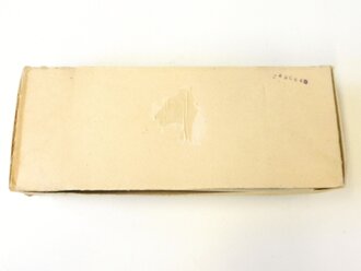 Briefchen "Kristall Süßstoff Saccarin H-Packungen" ungeöffnet. Ein Stück aus der originalem Umverpackung