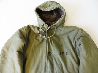 U.S. Navy N-2 N-1 N140 hooded Alpaca lined Deck Parka....