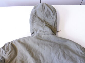 U.S. Navy N-2 N-1 N140 hooded Alpaca lined Deck Parka. Used, size Medium-Large, Zipper works, Armlänge 59 cm, Schulterbreite 51 cm