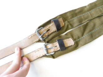 Paar Trageriemen für Seesack der Kriegsmarine, ungebrauchte Stücke aus altem Herstellerbestand