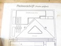 Kasten " Satz 63" Wehrmacht für Koordinatenschieber, Kartenwinkelmesser, Planzeiger usw. Originallack