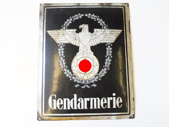 Emailleschild " Gendarmerie" Maße 41,5 x...