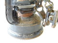 Laterne Feuerhand Nr. 175 ?  als Fahrradlampe, Höhe ohne Griff 19 cm, schwarzer Originallack, ungereinigtes Stück