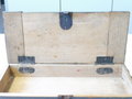 1. Weltkrieg, Holztransportkasten " Watte" sicherlich für Waffenmeister. Originballack, Maße 37 x 16,5 cm