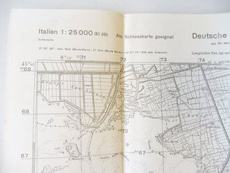 Deutsche Heereskarte Grado, Italien, Maße 45 x 50...