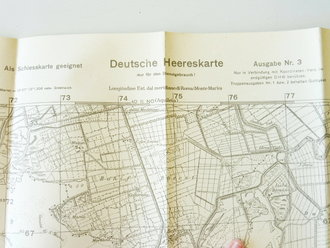 Deutsche Heereskarte Grado, Italien, Maße 45 x 50 cm, datiert 1944