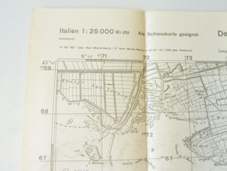 Deutsche Heereskarte Grado, Italien, Maße 45 x 50 cm, datiert 1944