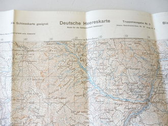 Deutsche Heereskarte Pracchia, Italien, Rückseitig bedruckt mit italienischer Karte Bertinoro, Maße 45 x 50 cm, datiert 1943