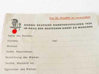 Grosse Deutsche Kunstausstellung 1939 Haus der Deutschen...