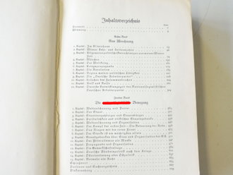 Adolf Hitler " Mein Kampf" Jubiläumsausgabe zum 50. Geburtstag Hitlers, das Portraitbild entfernt