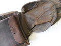 1. Weltkrieg, Paar Packtaschen neuer Art. Leder weich, Maße 22x39x7 cm