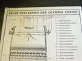 Dienstschreibmaschine Wehrmacht " Olympia Robust " Die Maschine im Originallack, der Transportkasten überlackiert und die Beschläge zum Teit entfernt