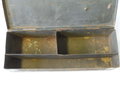 Blechkasten " Ergänzungsteile schwerer Granatwerfer 34 ( 8cm) Originallack