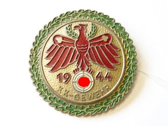 Standschützenverband Tirol-Vorarlberg. Gaumeisterabzeichen "KK Gewehr" in Gold 1944