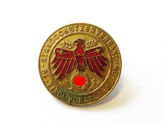 Standschützenverband Tirol-Vorarlberg. Gauleistungsabzeichen in Gold 1940, kleine Ausführung