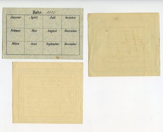 Deutscher Verein des Blauen Kreuzes, Mitgliedskarte von 1912 , anbei zwei Enthaltsamkeits Verpflichtungen
