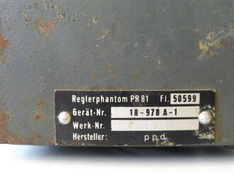 Luftwaffe Reglerphantom PR81 Fl 50599. Originallack, Funktion nicht geprüft