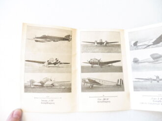 Die wichtigsten italienischen Frontflugzeuge, Faltkarte datiert 1940