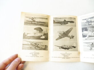 Die wichtigsten italienischen Frontflugzeuge, Faltkarte datiert 1940