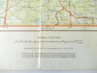 Luftwaffe Karte Fliegerausgabe Luga 1940