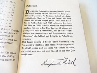 Liederbuch Reichsarbeitsdienst, 210 Seiten, komplett