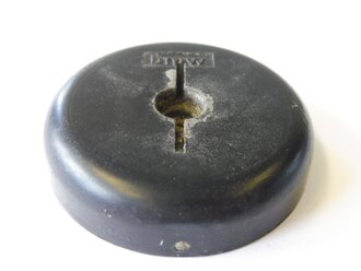 Einstellknopf Leichtmetall für Funkgerät der Luftwaffe. Originallack, Durchmesser 50 mm