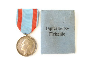 1.Weltkrieg Hessen, Allgemeines Ehrenzeichen " Für Tapferkeit" mit Band in Verpackung