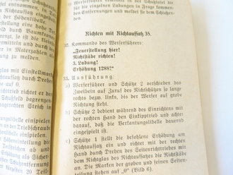 H.Dv. 104 " Die Ausbildung am schweren Granatwerfer 34 ( 81mm) datiert 1940. 131 Seiten, komplett