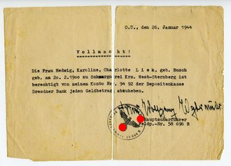 Leibstandarte Adolf Hitler, Konvolut eines im Juni 1944 bei Caen ( Invasionsfront ) Gefallenen. 