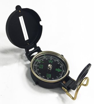 Lensatic Compass (Metal), At the Front