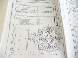 REPRODUKTION RLM Datenblätter Band 1, Triebwerküberwachungsgeräte. DIN A5, 62 Seiten