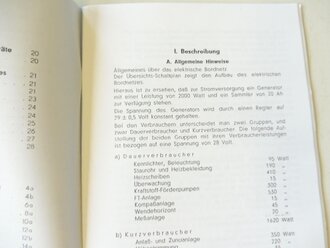 REPRODUKTION Ta152 H-0 und H-1, Vorläufiges Flugzeug Handbuch. Elektrisches Bordnetz Beschreibung. DIN A5, 29 Seiten + Anlagen