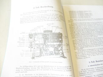 REPRODUKTION D(Luft) T4551, Beschreibung und Betriebsvorschrift für Rahmengestell R Gst 4, Ln 28056. DIN A4, 11 Seiten + Anlage