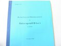 REPRODUKTION D(Luft) T4551, Beschreibung und Betriebsvorschrift für Rahmengestell R Gst 4, Ln 28056. DIN A4, 11 Seiten + Anlage