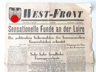 "West-Front" Folge 220 vom 4.Juli 1940. 4 Seiten