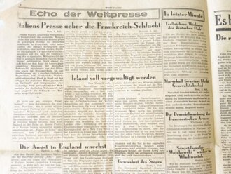 "West-Front" Folge 220 vom 4.Juli 1940. 4 Seiten