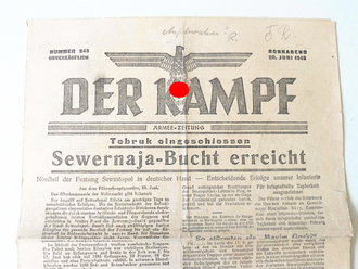 "Der Kampf" Nummer 245 vom 20.Juni 1942. 4 Seiten