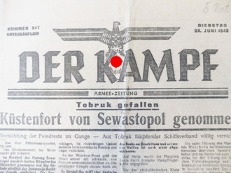 Der Kampf Nummer 247 vom 23.Juni 1942. 4 Seiten