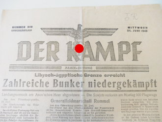 "Der Kampf" Nummer 248 vom 24.Juni 1942. 4 Seiten