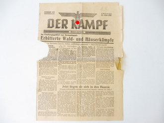 "Der Kampf" Nummer 250 vom 26.Juni 1942. 4 Seiten