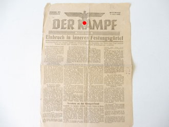 "Der Kampf" Nummer 254 vom 1.Juli 1942. 4 Seiten