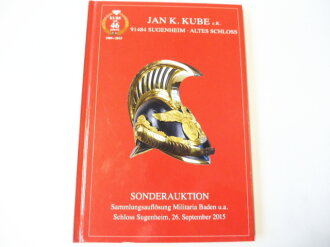 Jan K. Kube, Sonderauktion Sammlungsauflösung Miliataria Baden u.a.  DIN A5, gebraucht