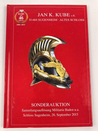 Jan K. Kube, Sonderauktion Sammlungsauflösung...