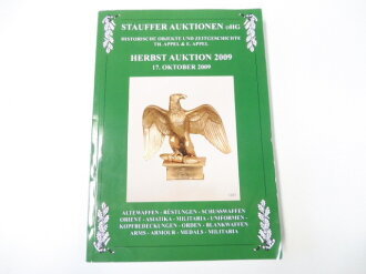 Stauffer Auktionen oHG, Herbst Auktion 2009, DIN A4, 194 Seiten, gebraucht