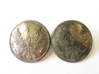 Preussen , Paar Sergeantenknöpfe , Durchmesser 30 mm