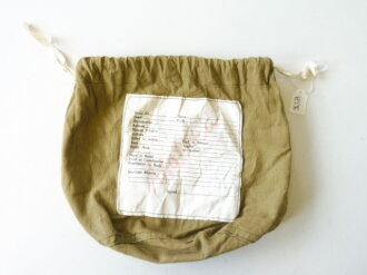 U.S. Medical department, bag for personal belongings