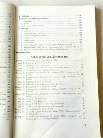 Luftwaffe Beschreibung für Bordfunkgerät FuG X . DIN A4, 229 Seiten plus Anlagen
