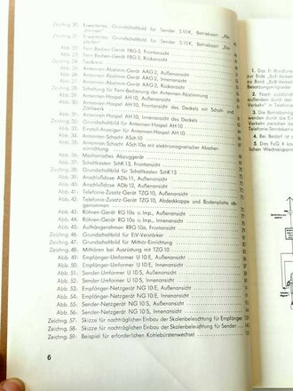 Luftwaffe Beschreibung für Bordfunkgerät FuG X . DIN A4, 229 Seiten plus Anlagen
