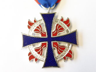 Bundesrepublik Deutschland, Deutsches Feuerwehr Ehrenkreuz in Silber ( 1953-1974) Im Etui mit Miniatur und Bandspange. NUR FÜR SAMMLERZWECKE
